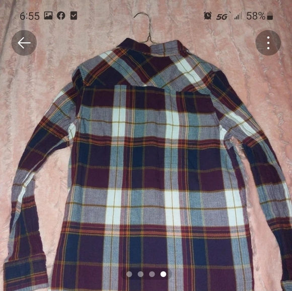 Plaid Print Shirt size M "Merona" - Picture 4 of 4